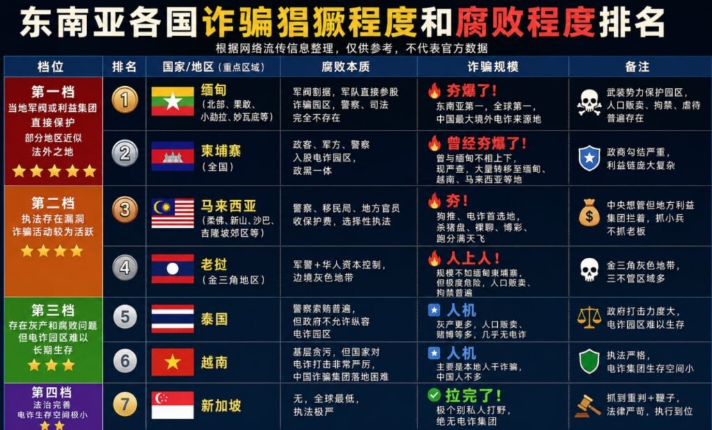 东南亚电诈版图大洗牌：谁是诈骗天堂？谁又是犯罪禁区？-白嫖彩金网-白嫖论坛-白菜论坛